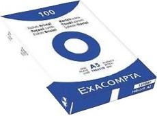 Actual product image Exacompta Index cards (210 x 297 mm, 205 g/m², 100 x)