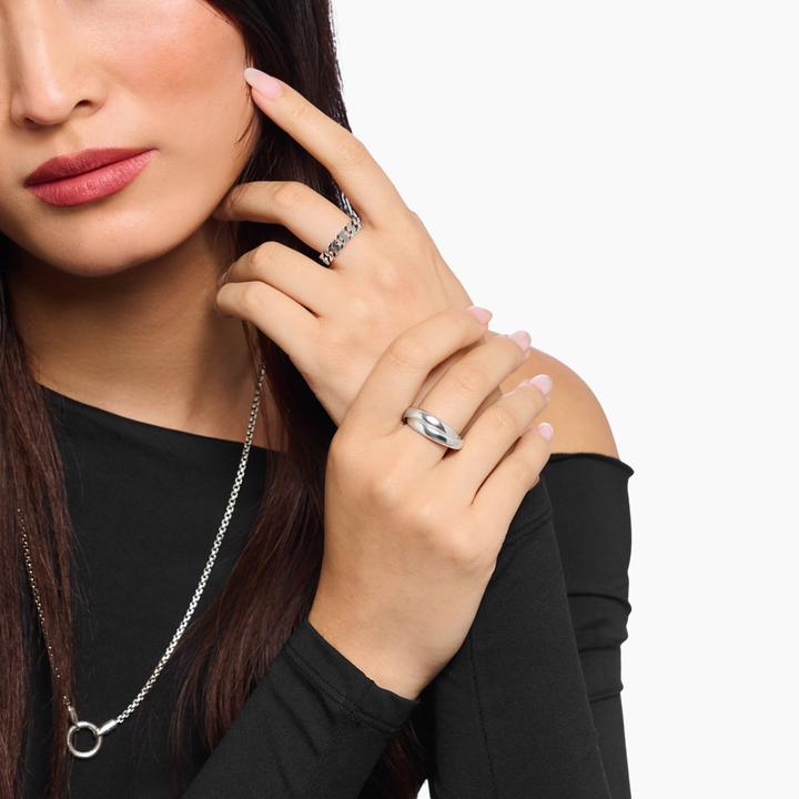 Immagine prodotto Thomas Sabo Ring Duo schmal Silber (62, 925 Argento)