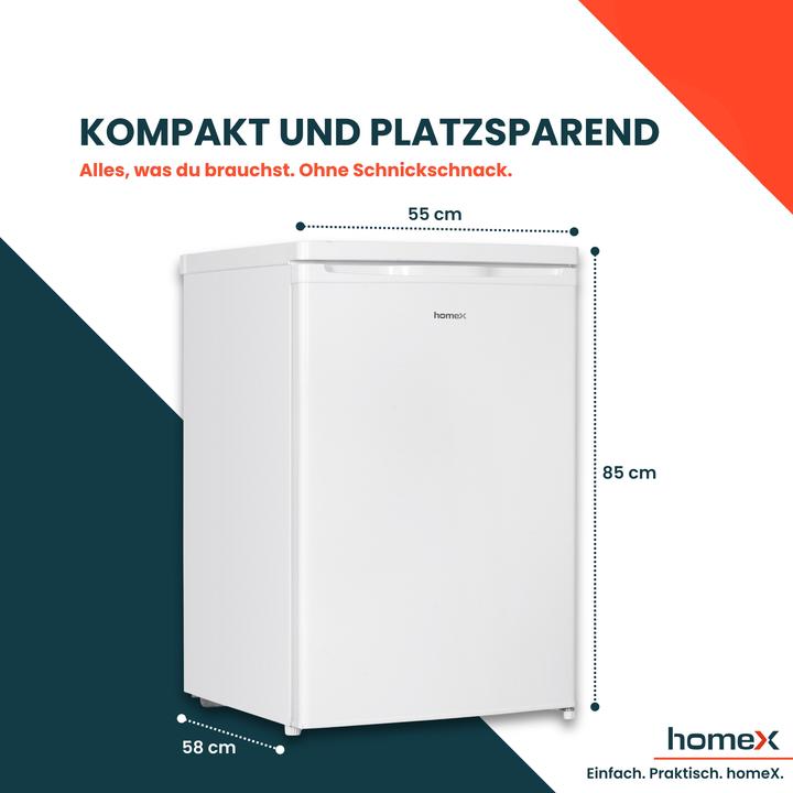 Actual product image HomeX Refrigerator with freezer compartment small (109 l)