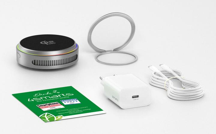 Produktbild 4smarts Qi2 25W / MagSafe Ladegerät-Set mit Kühlung RGB (25 W)