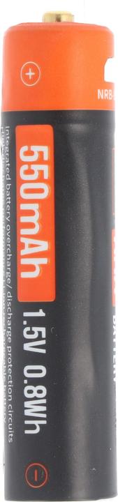 Immagine prodotto AccuCell Rundzelle AAA, Li-ion, 1,5V, mit USB-Ladeanschluss (1 pz., AAA, 550 mAh, Caricabatterie senza batteria)