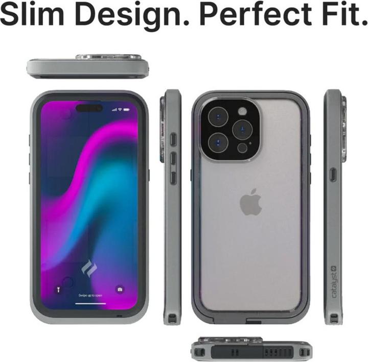 Produktbild Catalyst Katalysator Gesamtschutzkoffer Apple iPhone 15 Pro Titanium - Grijs (Apple iPhone 15 Pro)