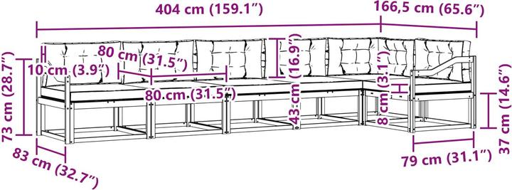 Produktbild vidaXL Outdoor-Sofa