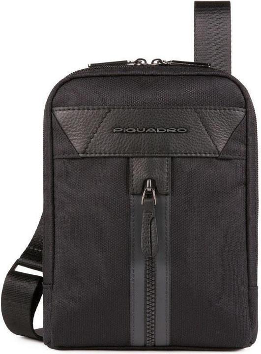 Produktbild Piquadro Trakai, Shoulder Bag, Textile Crossbody Bag, Black, 23 x 17 x 5 c (iPad mini)