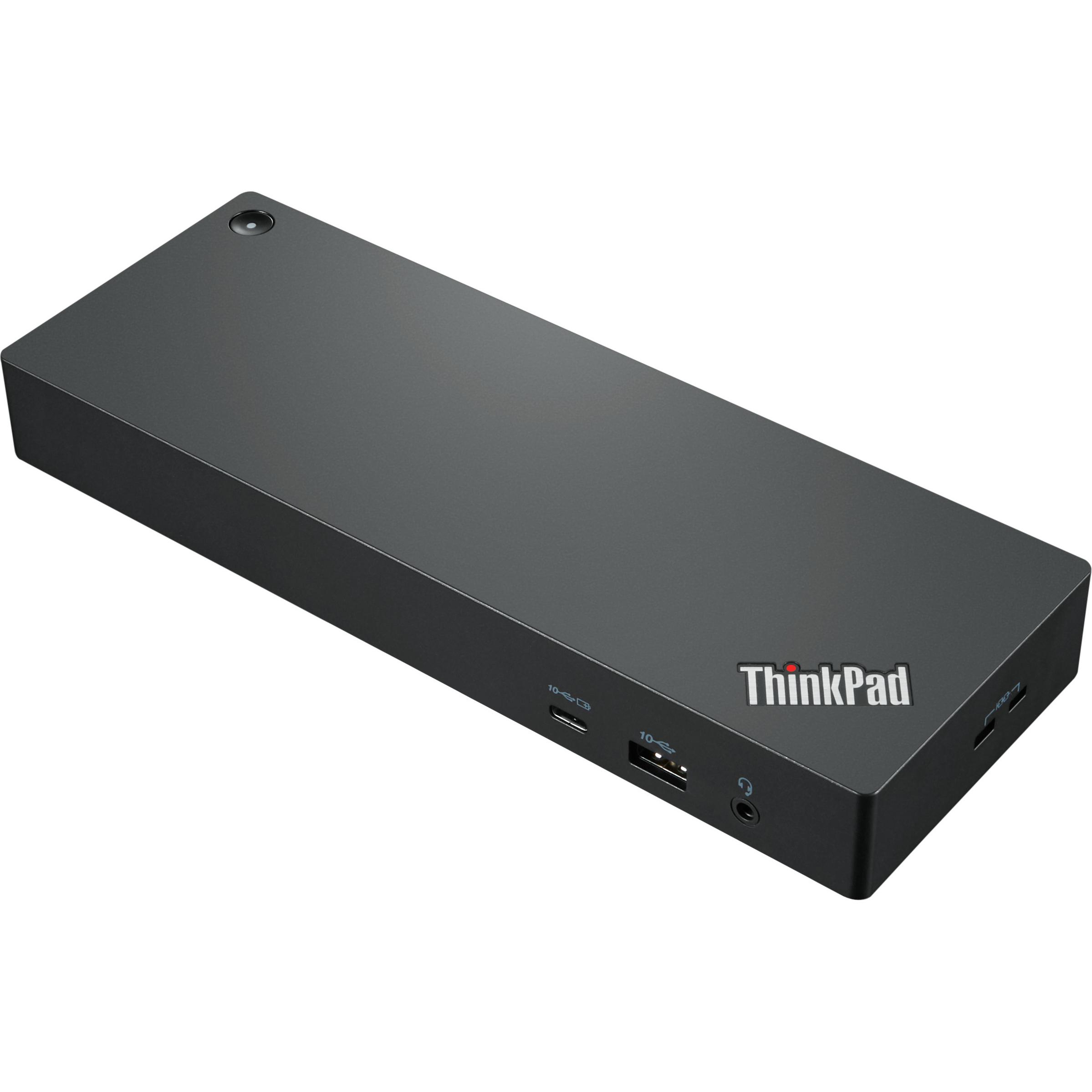 Lenovo ThinkPad Dock (Thunderbolt, USB-C, 11 Ports), Dockingstation + USB Hub, Schwarz