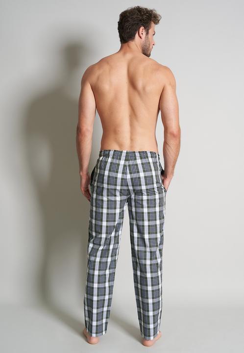 Produktbild Tom Tailor lange Herren Schlafhose Loungehose mit Eingriff Knopf Bindeband (56)