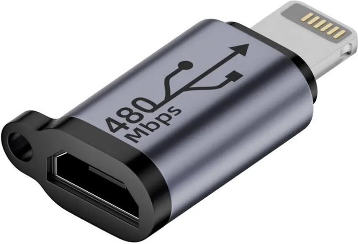 Image du produit PhoneLook Micro USB vers Lightning Adaptateur de charge de haute qualité Connecteur Transfert de données 480 (Micro USB, Lightning)