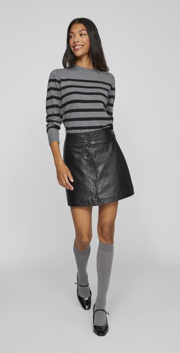 Image du produit Vila Mini-jupe en cuir taille haute (38)