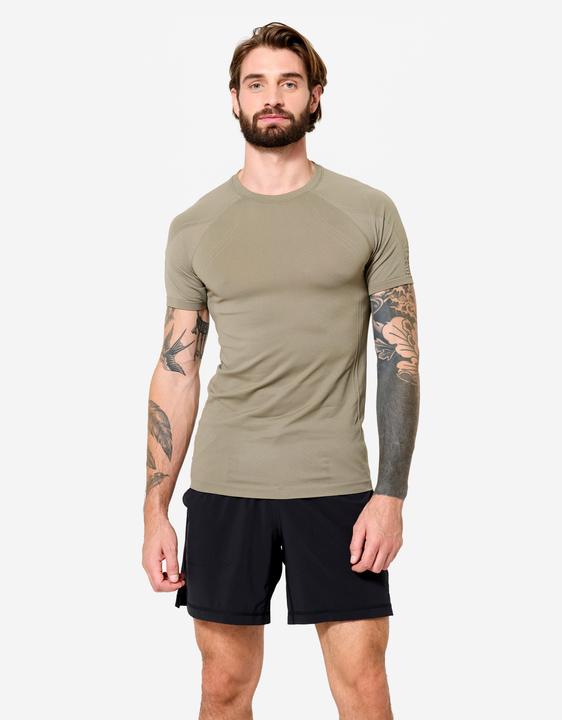 Kimjaly T-Shirt Yoga Herren Zweite-Haut-Effekt - kaschmirbeige