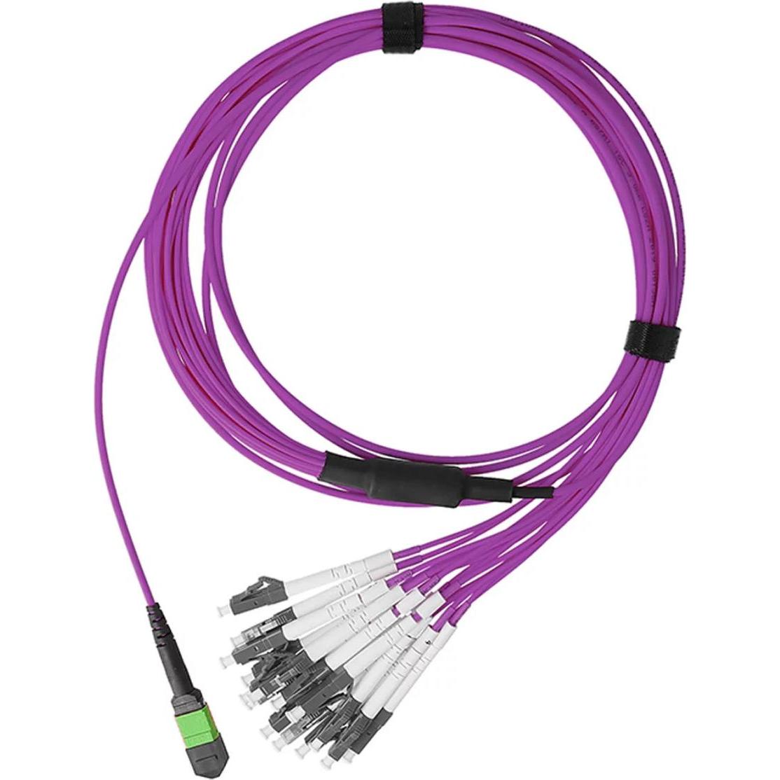 Thumbnail - BlueOptics LWL MPO/APC-8xLC/UPC Breakout Kabel OM4 7.5 Meter (7.50 m), Netzwerkkabel