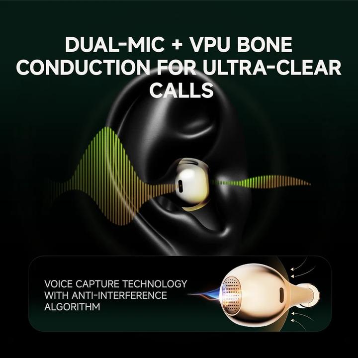 Produktbild Buttons Clip Open Wireless Bluetooth Kopfhörer braun (5 h, Kabellos)