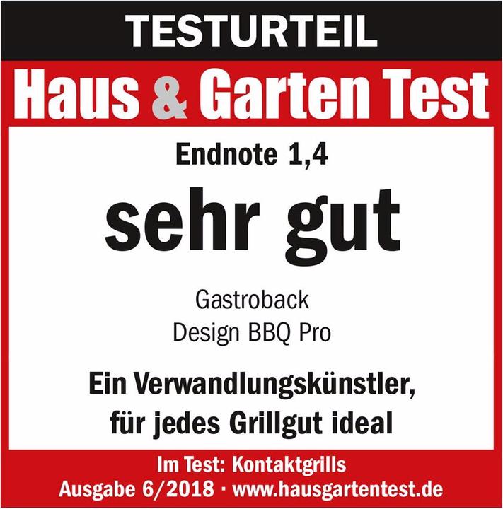 Actual product image Gastroback Design BBQ Pro (CH plug)