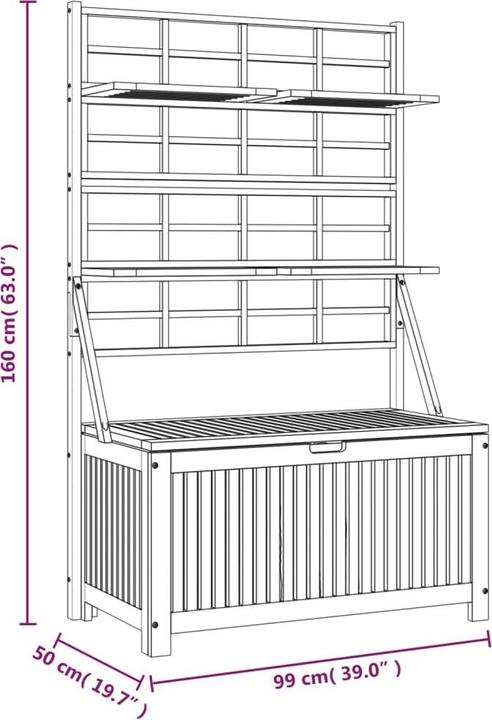 Actual product image vidaXL Aufbewahrungsbox