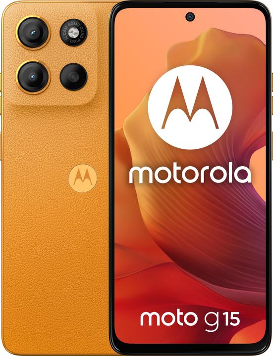 Produktbild Motorola moto g15 (128 GB, Sunrise Orange, 6.72", Dual SIM, 50 Mpx, 4G)
