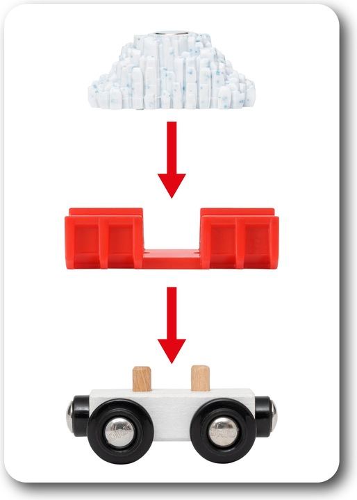 Actual product image Brio Snow removal train
