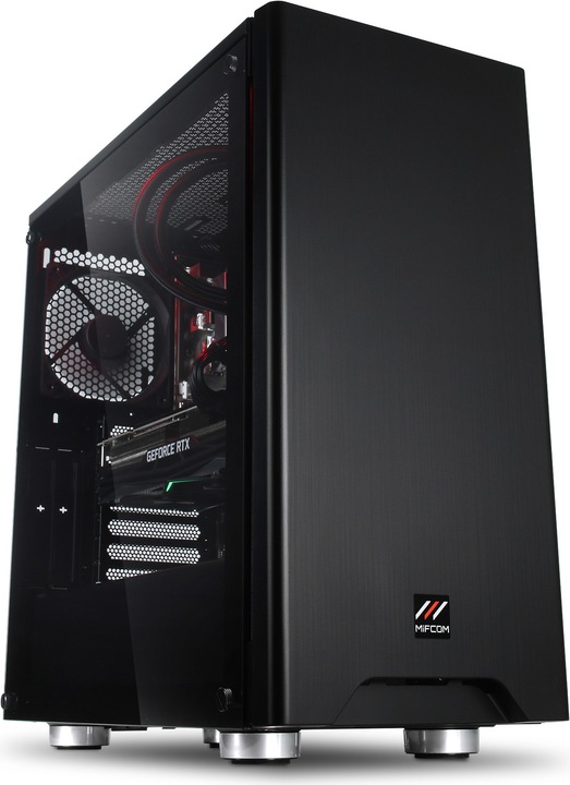 Produktbild Mifcom Savage RTX2080Ti Core i7 (Intel Core i7-9700K, 16 GB, 500 GB, GeForce RTX 2080 Ti)
