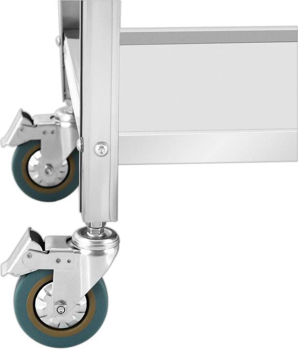 Image du produit Royal Catering Chariot de service - 2 plateaux plats - 80 x 57 x 3,5 cm - Écart entre les niveaux 53 cm - 100 kg -