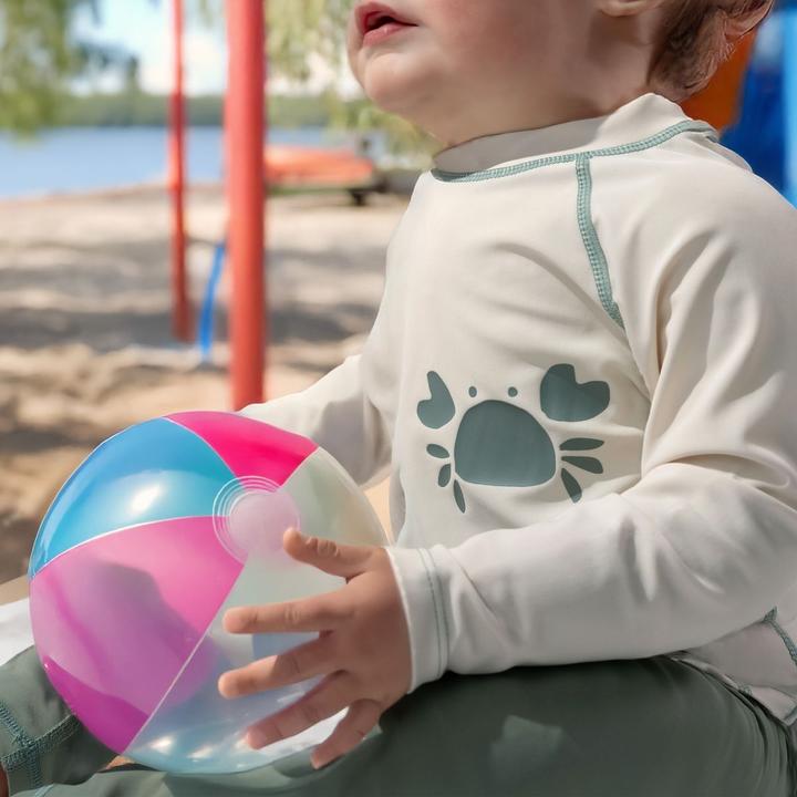 Produktbild La Loona LaLoona Baby-Bademode Bade-Shirt mit UV-Schutz - Krabbe - Offwhite (98)