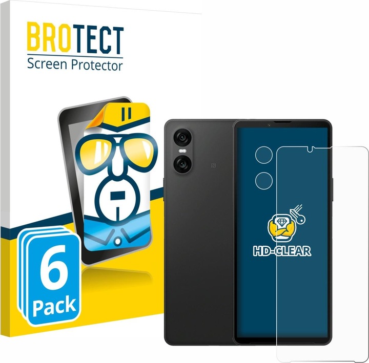 Produktbild BROTECT Schutzfolie Displayschutz Klar (6 Stück, Sony Xperia 10 VI)