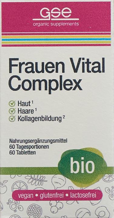 Actual product image GSE Femmes Vital Complexe bio cpr (60 Piece, Pills, 123 g)