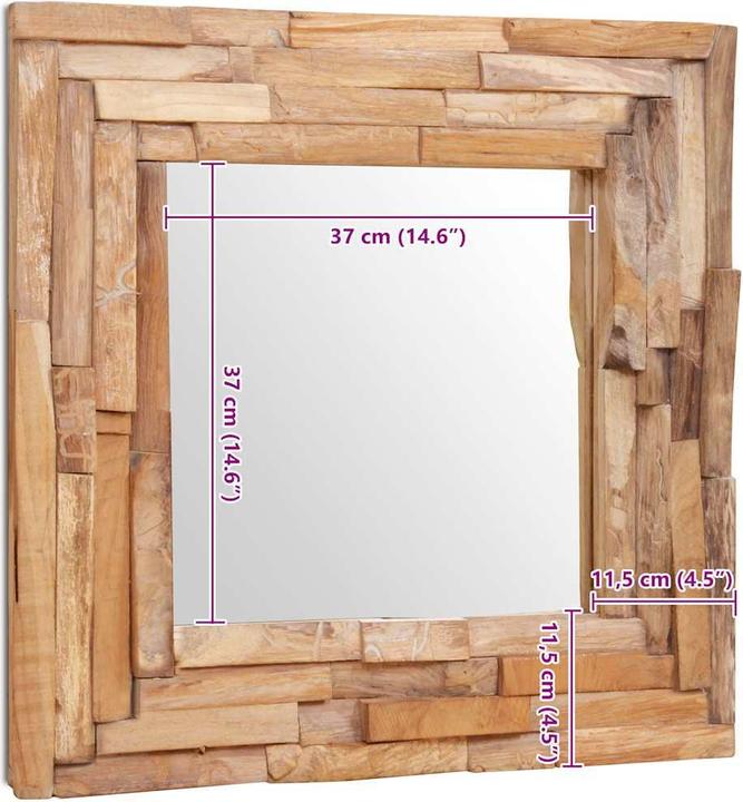 Produktbild vidaXL dekorativer Spiegel (60 x 60 cm)