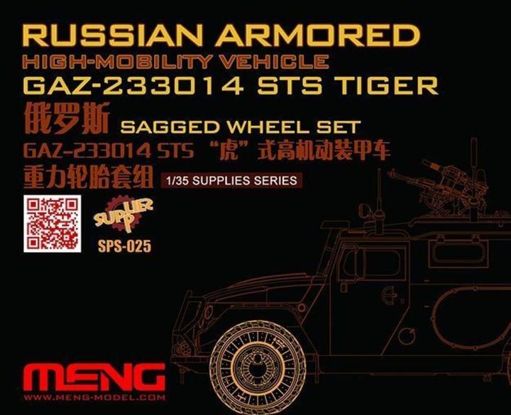 Produktbild Meng-Model Russian Armored High-mobility VehicleGAZ 233014STS Tiger Sagged WheelSet