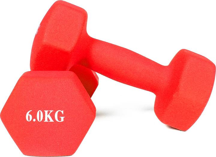 Actual product image Gladiatorfit Neoprene dumbbells (2 x 6 kg)