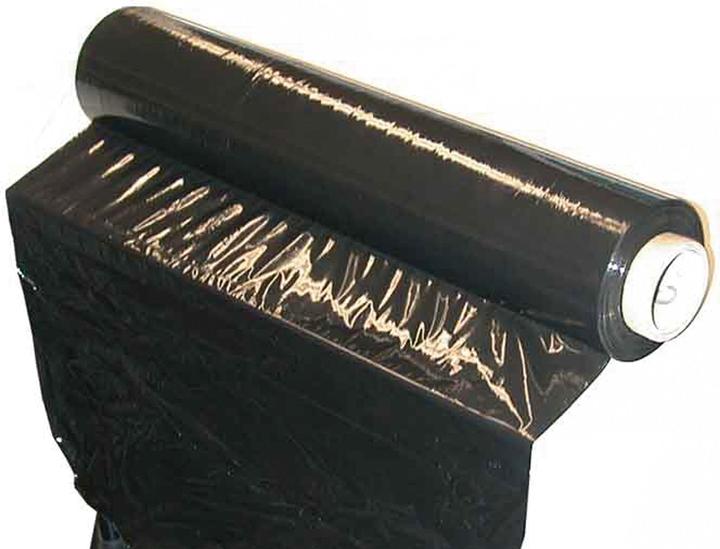 BGS Stretchfolie schwarz 500 mm x 300 m, 23 µm