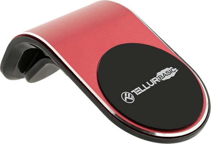 Actual product image Tellur Basic Car Phone Holder Magnetic MCM7, Air Vent Mount Red
