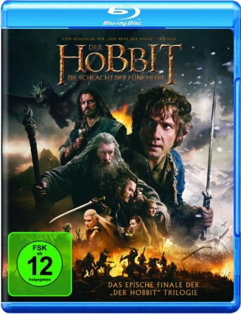 The Hobbit: The Battle of the Five Armies (Blu-ray, 2014, Danish, Dutch, English, Finnish, French, German, Italian, Spanish, Swedish, Turkish)