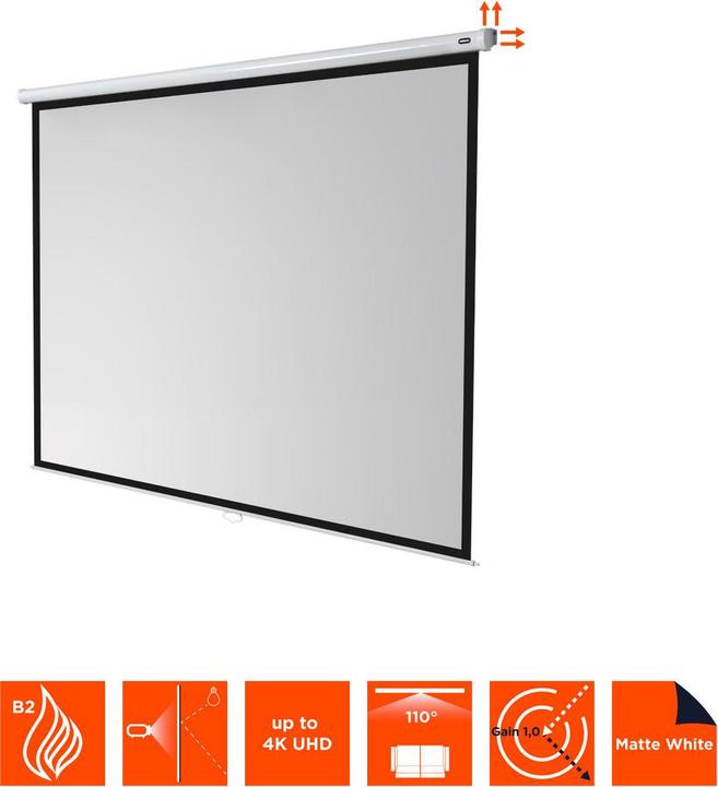 Produktbild Celexon Economy Manual Screen - Leinwand - Deckenmontage möglich, geeignet für Wandmonta (147.64", 4:3)