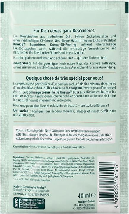 Produktbild Kneipp Lux.Creme-Öl-Peeling 40ml