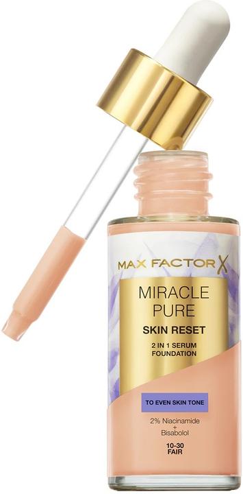 Produktbild Max Factor Miracle Pure Skin Reset 2in1 Serum Foundation - Makeup 30 ml 10-30 Fair (10-30 Fair)