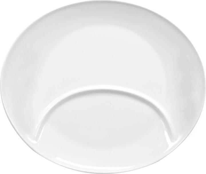 Immagine prodotto No Name Piatto Fitness in porcellana bianca, ovale, diviso 32cm (1 x, 32 cm)