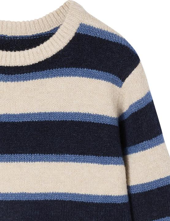 Image du produit Vertbaudet Flauschiger Pullover mit Streifen für Jungen (92)