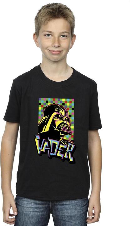 Actual product image Star Wars Boys Vader Graffiti Pop Art T-Shirt (104)