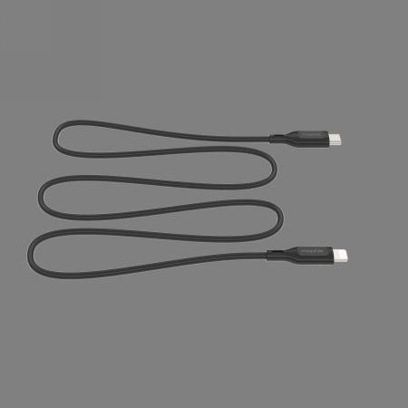 Actual product image Zagg Mophie Essentials Lightning to USB-C Cable 1m - Black (1 m, USB 2.0, 60 W)