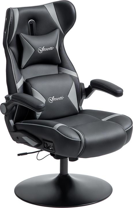 Image du produit Vinsetto Gamingsessel Kunstleder, Schaumstoff Grau