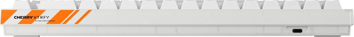Produktbild CHERRY K5 PRO TMR COMPACT, Kabelgebunden, USB, Mechanischer Switch, QWERTY, RGB-LED, Orange, Weiss (US, Kabelgebunden)