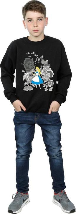 Produktbild Disney Jungen Alice im Wunderland Blumen Sweatshirt (116)