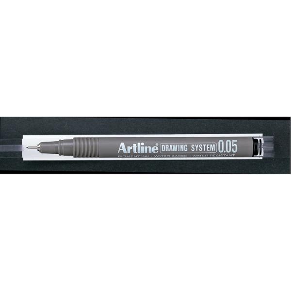 Shachihata, Schreibstifte, Fineliner Artline Drawing Pen EK2305, 0,05 mm, sort