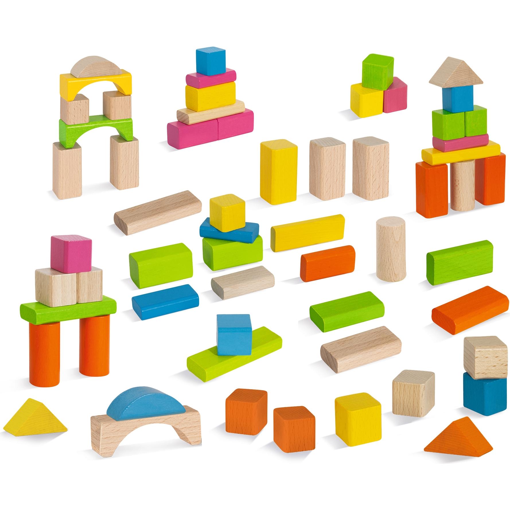 Thumbnail - Eichhorn Natur und Bunte Holzbausteine