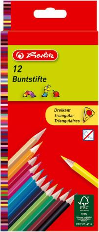Herlitz Crayon de couleur assorti 12 pcs/paquet (12x)