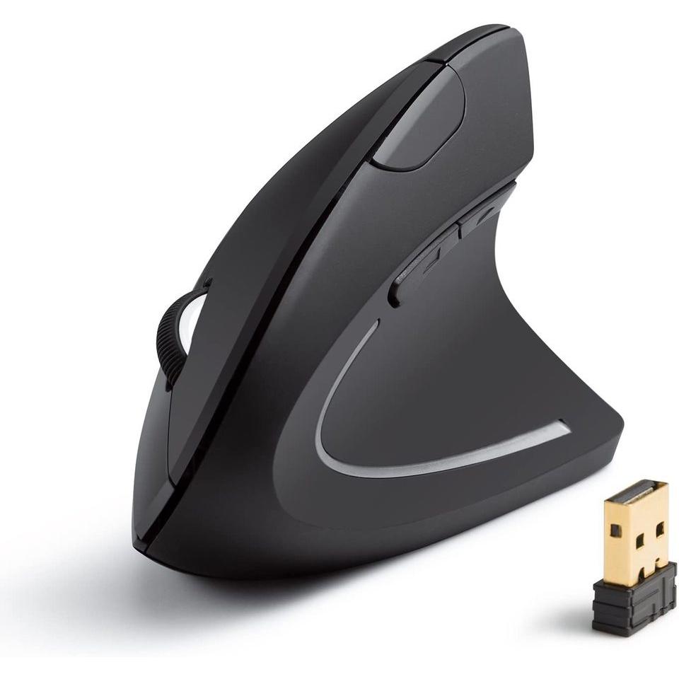 Anker 2.4 G Vertical Wireless Ergonomic (Senza fili), Mouse, Nero