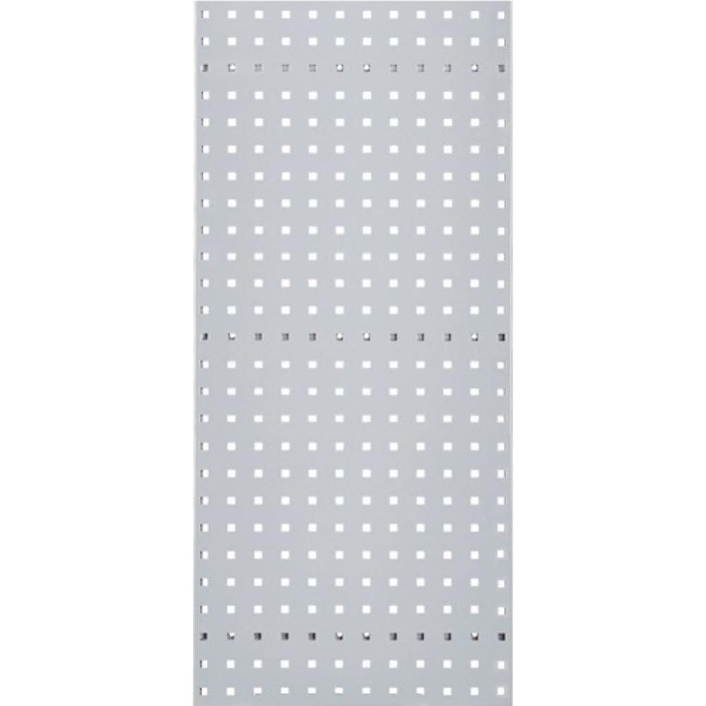 Rasterplan, Werkzeugwand, Lochplatte B450xL1000mm lichtgrau, RAL 7035