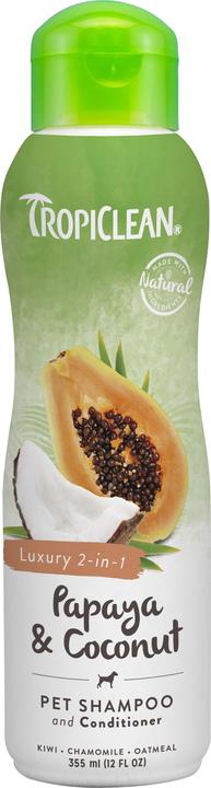 Produktbild Tropiclean PAPAYA &COCONUT SHAMPOO - 355ML (719.2106) (355 ml, Flüssiges Shampoo)