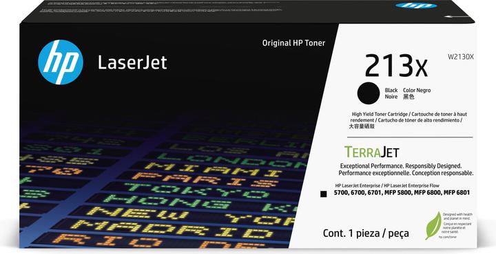 HP 213X Toner LaserJet authentique Grande capacité Noir, 9000 pages, Noir, 1 pièce(s) (FC)