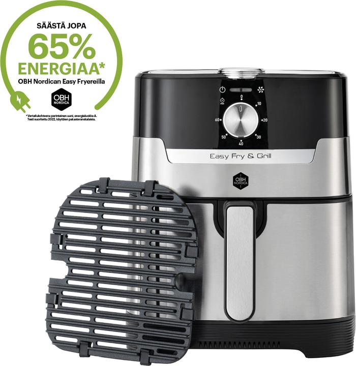 Produktbild OBH Nordica Easy Fry & Grill Classic+ 2-in-1 -airfryer, ter??s