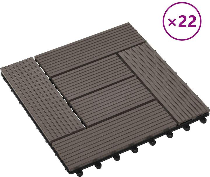 Produktbild vidaXL Terrassenfliese (22x, 30 x 30 cm)