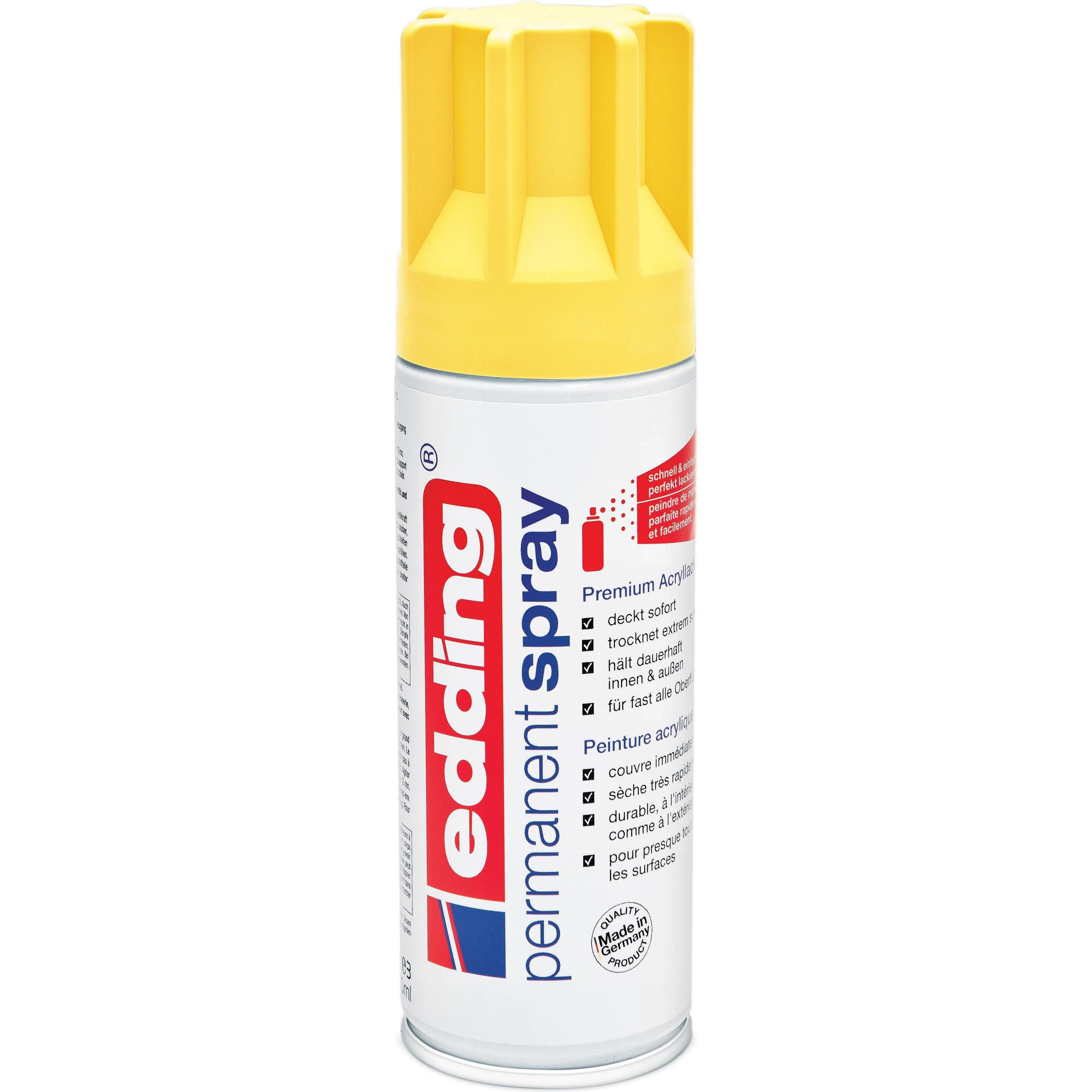 4x Edding, Lack, Acrylspray (Verkehrsgelb, 0.20 l)